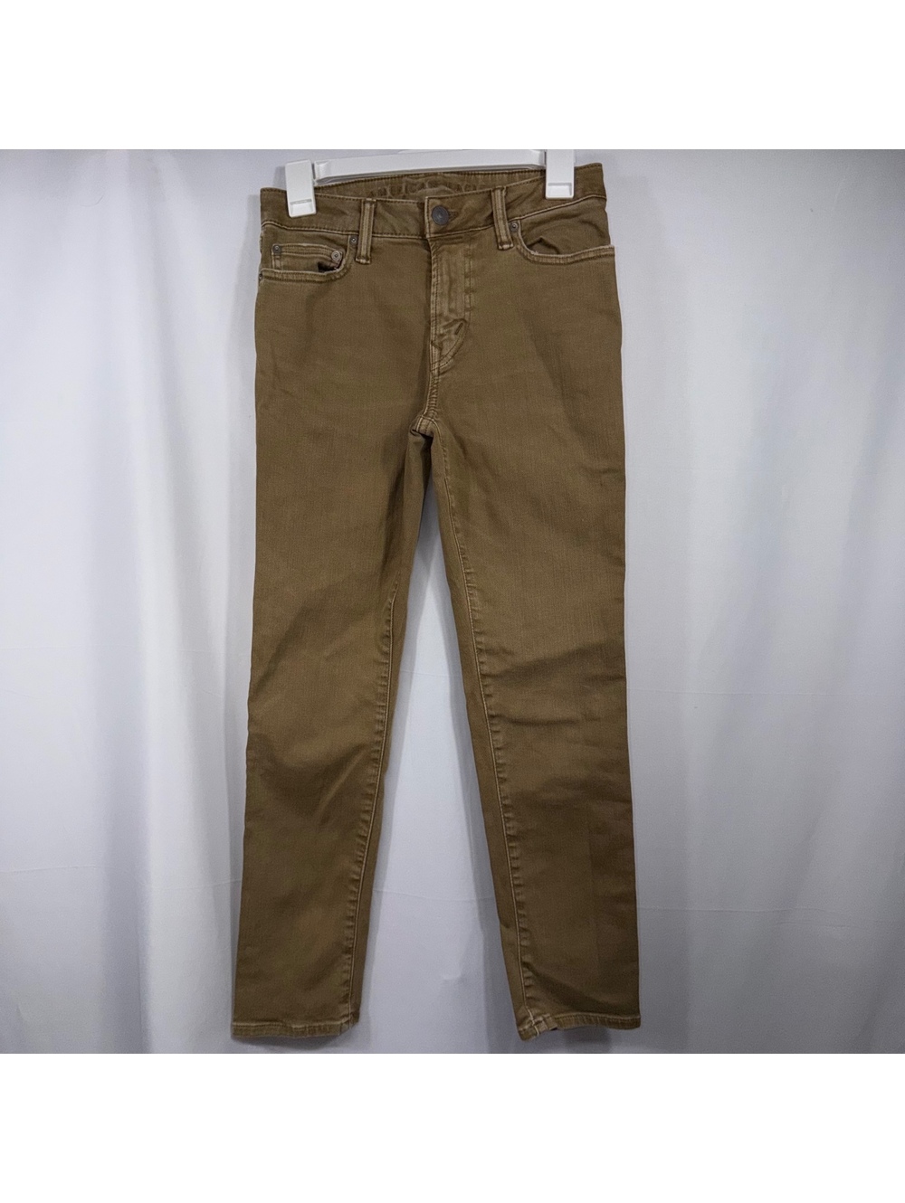American Eagle Level Flex Skinny Jeans 26x28 Brown